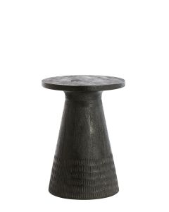 Side table Ø37x50 cm PAXOS matt black