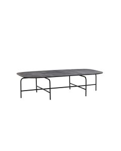 Coffee table 147x70x38 cm ZAPALA antique black-matt black