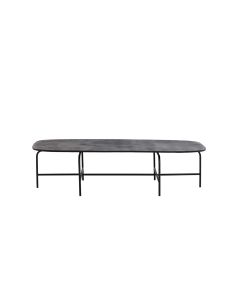 Coffee table 147x70x38 cm ZAPALA antique black-matt black