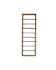 Wine rack 8 bottles 40x6x120 cm SORRENTO wood brown+mtt blck