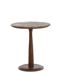 D - Side table Ø47x53 cm RAGUSA wood matt brown