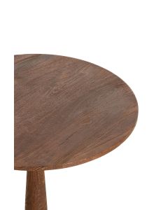 Side table Ø47x53 cm RAGUSA wood matt brown