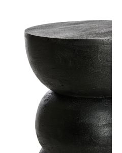 A - Side table Ø35x45 cm AZALIO wood matt black