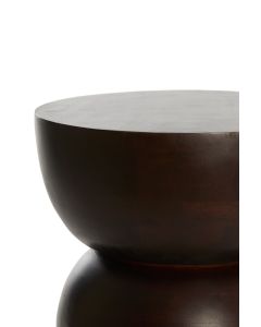 A - Side table Ø35x45 cm AZALIO wood dark brown
