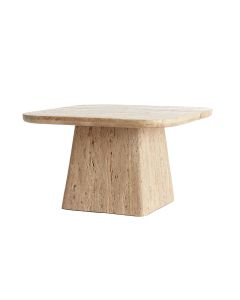 Coffee table 60x60x36 cm KEPAMI travertine sand