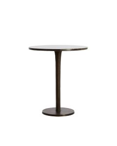 Side table Ø48x53 cm PAZO dark brown marble+dark brown
