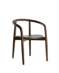 Dining chair 59x53x74 cm PALCA wood dark brown