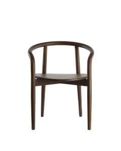 Dining chair 59x53x74 cm PALCA wood dark brown
