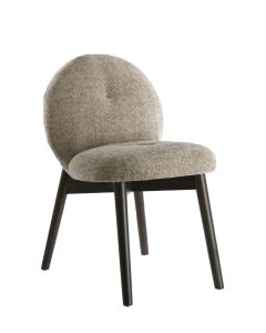 A - Dining Chair 59x50x83 cm SINOSA beige+wood dark brown
