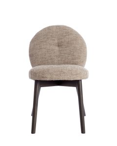 A - Dining Chair 59x50x83 cm SINOSA brown-cream+wood dark brown