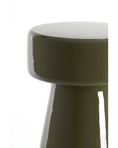 Side table Ø29x47 cm DAKWA shiny dark olive green
