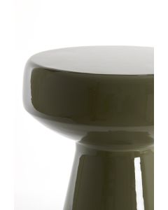 A - Side table Ø38x42 cm DAKWA shiny dark olive green