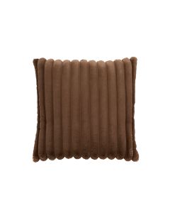 Cushion 45x45 cm VAJEN velvet dark brown