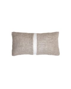 Cushion 60x30 cm LEVIS beige+white