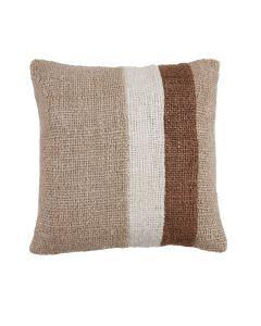 Cushion 45x45 cm SURREY beige+dark brown+white