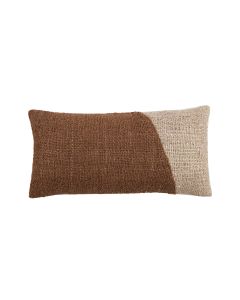 Cushion 60x30 cm CANBERRA dark brown+beige