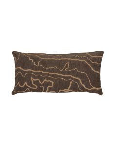 Cushion 60x30 cm CASTRO dark brown+sand