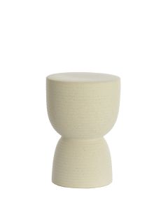 Stool Ø28,5x42 cm FINCA ceramics matt cream