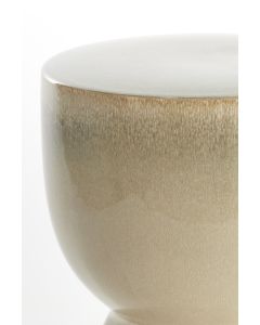 A - Stool Ø28,5x42 cm FINCA ceramics shiny cream