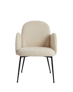 A - Dining chair 59x62x86 cm CHIBA cream+black