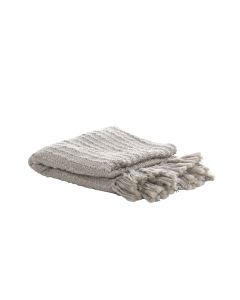 Throw 170x130 cm FONTA light grey