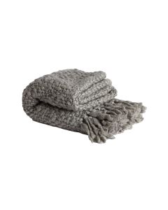 Throw 170x130 cm RISCA dark grey