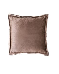 Cushion 45x45 cm BAXLEY velvet grey+linen natural