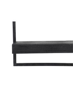 A - Wall shelf 80x15x24 cm MADDISON wood matt black