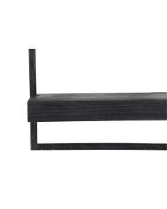 Wall shelf 100x15x24 cm MADDISON wood matt black