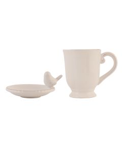 Mug and saucer 12x8x11 cm / ? 9x4 cm / 300 ml - pcs     