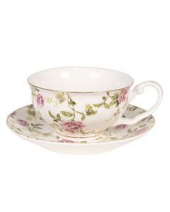 Cup and saucer 12x9x5 cm / Ø 13x2 cm / 125 ml - pcs