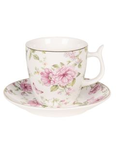 Cup and saucer 9x7x7 cm / Ø 13x2 cm / 160 ml - pcs