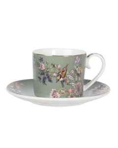 Cup and saucer 11x8x7 cm / Ø 16x2 cm / 220 ml - pcs