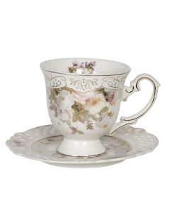 Cup and saucer 12x9x9 cm / ? 14x1 cm / 200 ml - pcs     