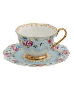 Cup and saucer 12x9x7 cm / Ø 15x2 cm / 160 ml - pcs