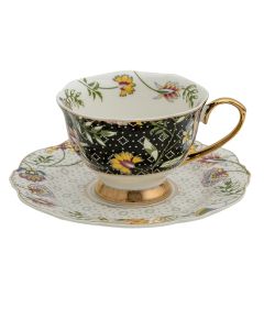 Cup and saucer 12x9x6 cm / ? 15x2 cm / 200 ml - pcs     