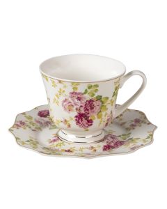 Cup and saucer 12x 9x8 cm / Ø 16x1 cm / 200 ml - pcs