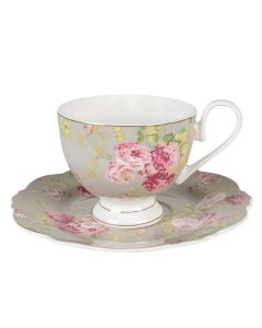 Cup and saucer 12x8x7 cm / ? 15x2 cm / 200 ml - pcs     
