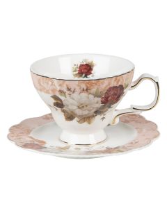 Cup and saucer 12x10x7 cm / ? 15x1 cm / 200 ml - pcs     