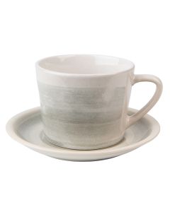 Cup and saucer 11x8x6 cm / ? 14x1 cm / 200 ml - pcs     