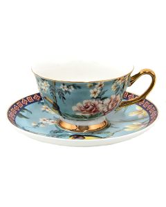 Cup and saucer 12x10x6 cm / Ø 15x2 cm / 200 ml - pcs