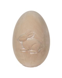 Decoration egg with rabbit 18x17x25 cm - pcs