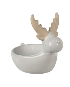 Decoration bowl reindeer 17x12x15 cm - pcs