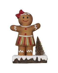 Decoration gingerbread man 15x7x21 cm - pcs