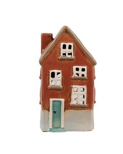 Tealight holder house 10x8x18 cm - pcs