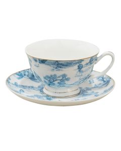 Cup and saucer 12x10x6 cm / ? 15x2 cm / 250 ml - pcs     