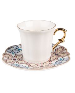 Cup and saucer 8x6x6 / ? 12x1 cm / 95 ml - pcs     