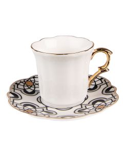 Cup and saucer 8x6x6 / ? 12x1 cm / 95 ml - pcs     