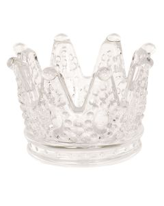 Tealight holder crown Ø 8x5 cm - pcs