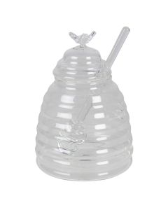 Honey jar with spoon ? 10x14 cm / 450 ml - pcs     